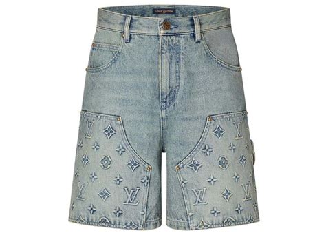 red louis vuitton shorts|Louis Vuitton denim shorts.